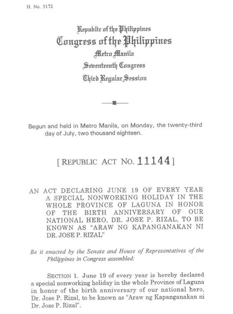is laguna day a regular holiday|11144 .